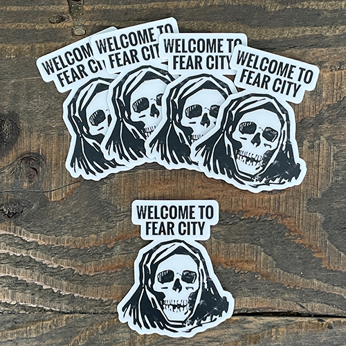 "Welcome To Fear City" Sticker 5 pack